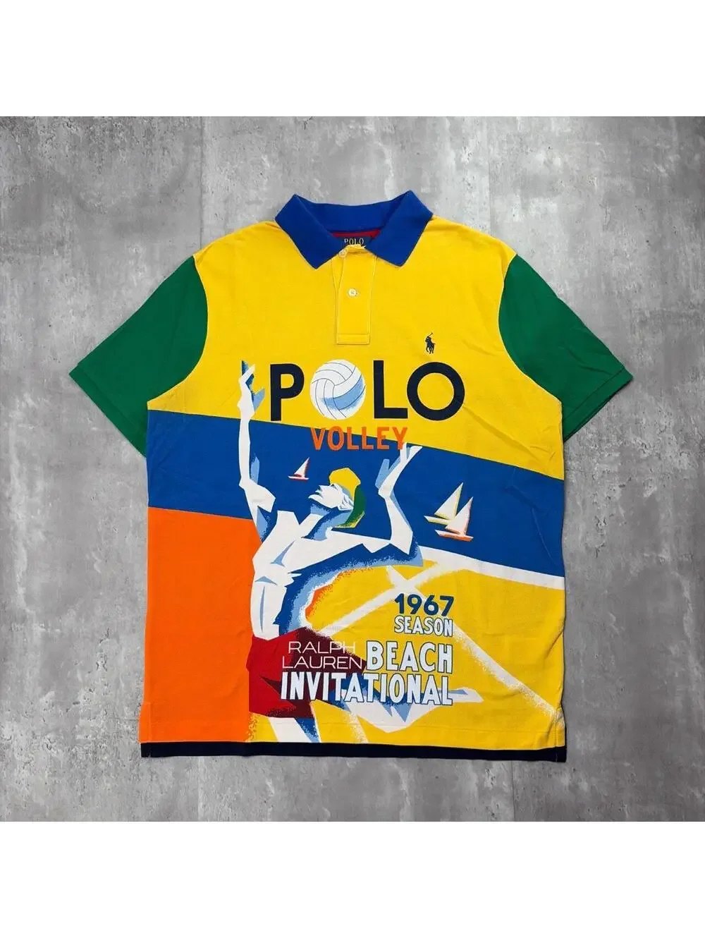 Y2K Polo Ralph Lauren Beach Volleyball 1967 Polo Shirt